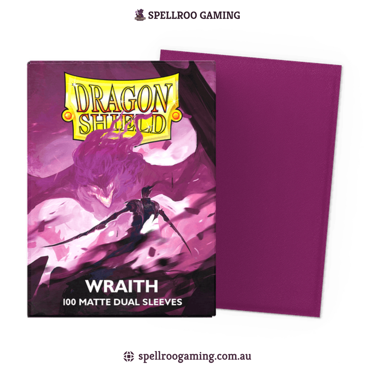 Dragon Shield: Matte Dual - Wraith - Standard Size - 100 Sleeves