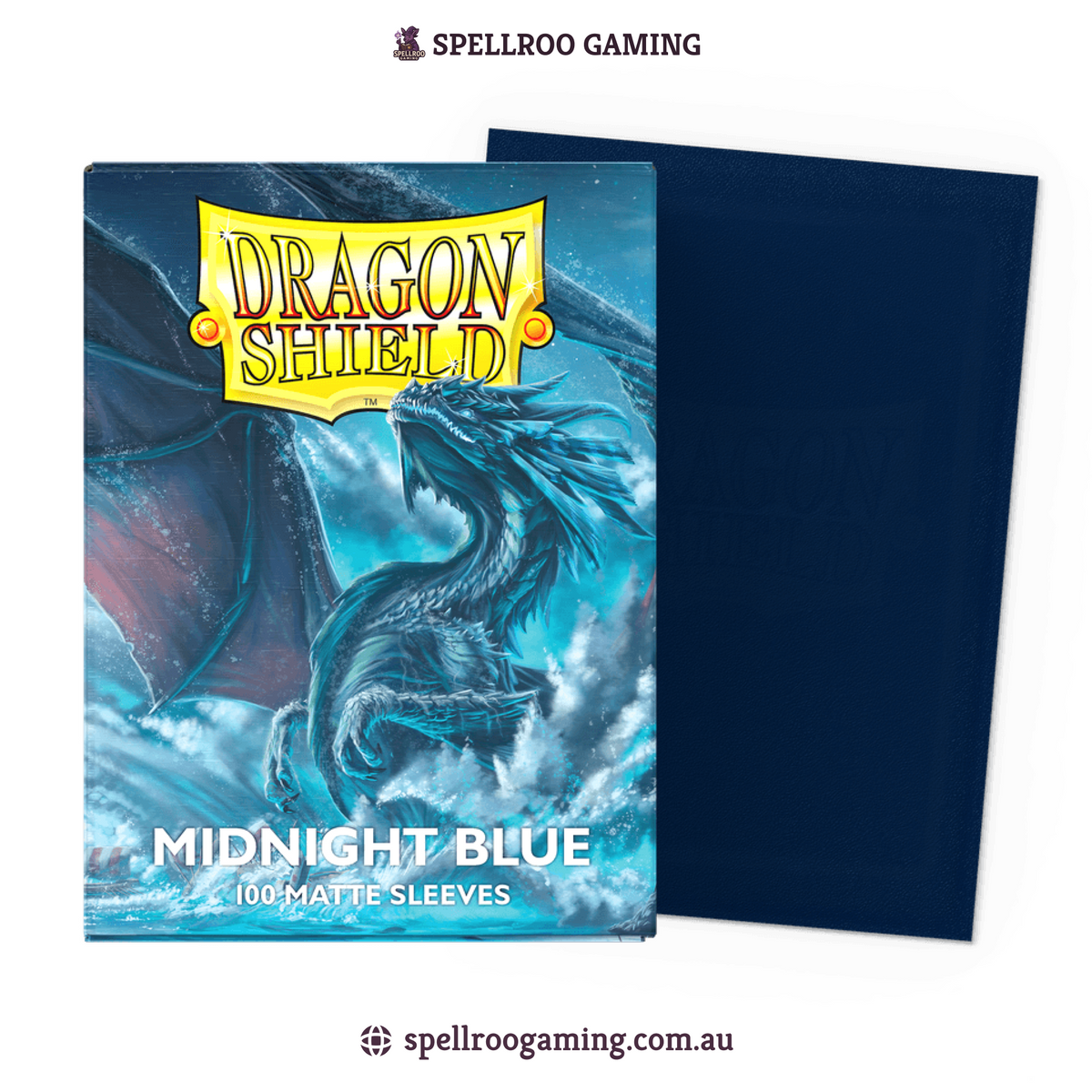 Dragon Shield: Matte - Midnight Blue - Standard Size - 100 Sleeves