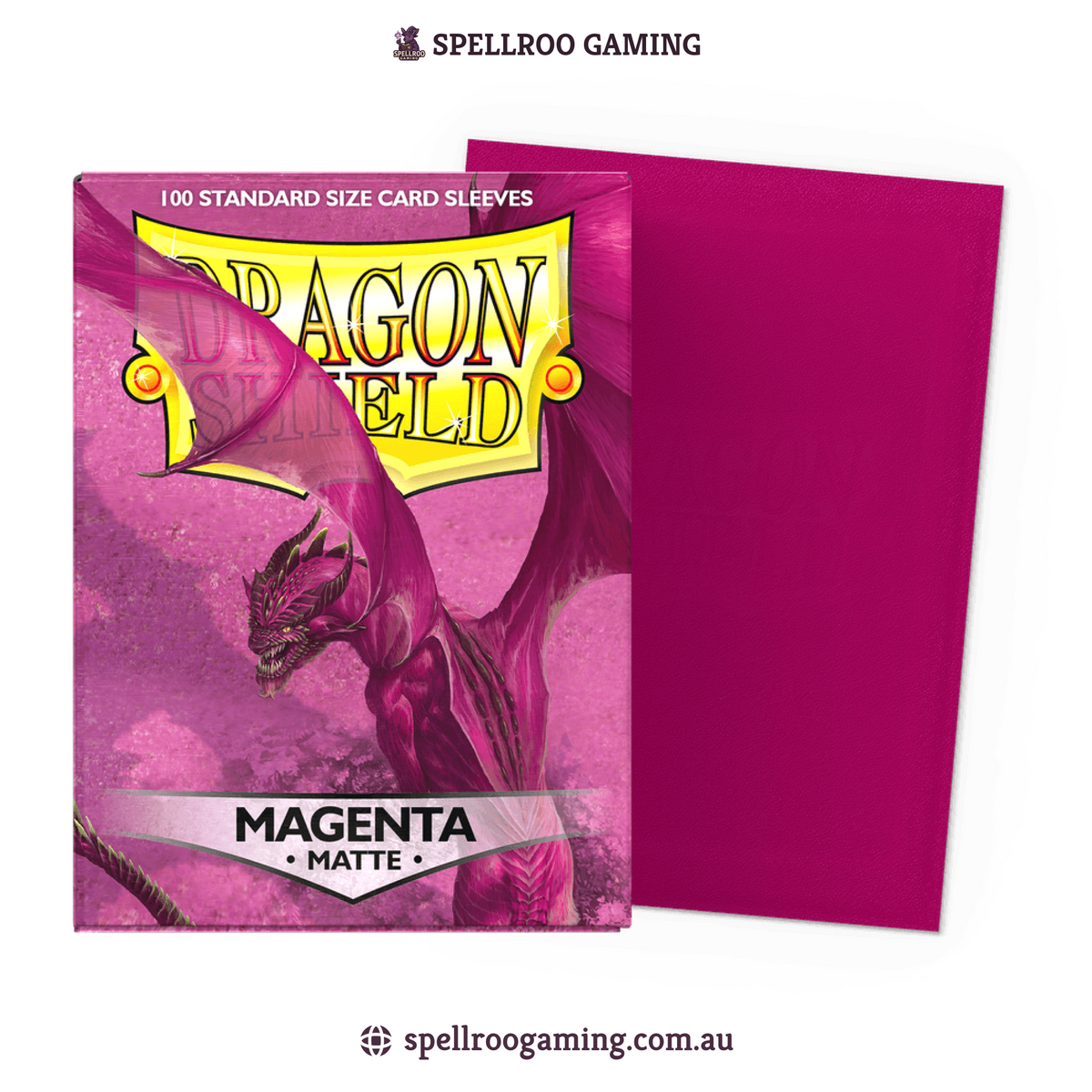 Dragon Shield: Matte - Magenta - Standard Size - 100 Sleeves