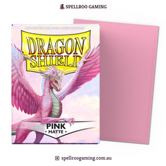 Dragon Shield: Matte - Pink - Standard Size - 100 Sleeves