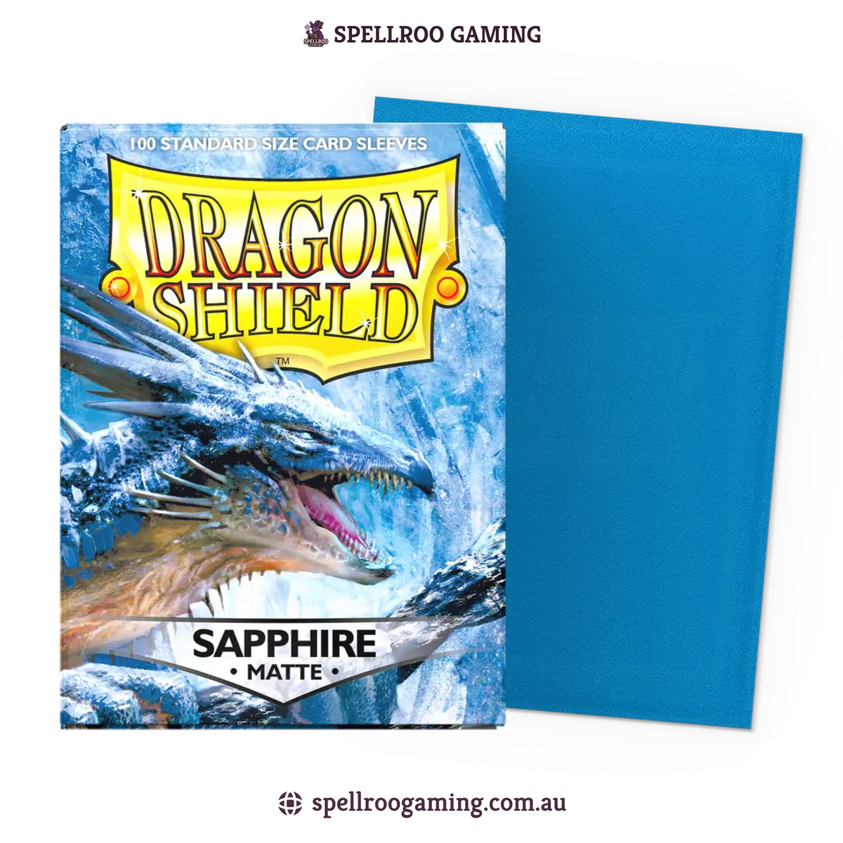 Dragon Shield: Matte - Sapphire - Standard Size - 100 Sleeves