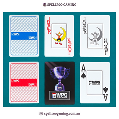 Texas Hold’em Poker Playing Cards: PVC Plastic - Waterproof - Durable Matte - WPT Tournament Edition
