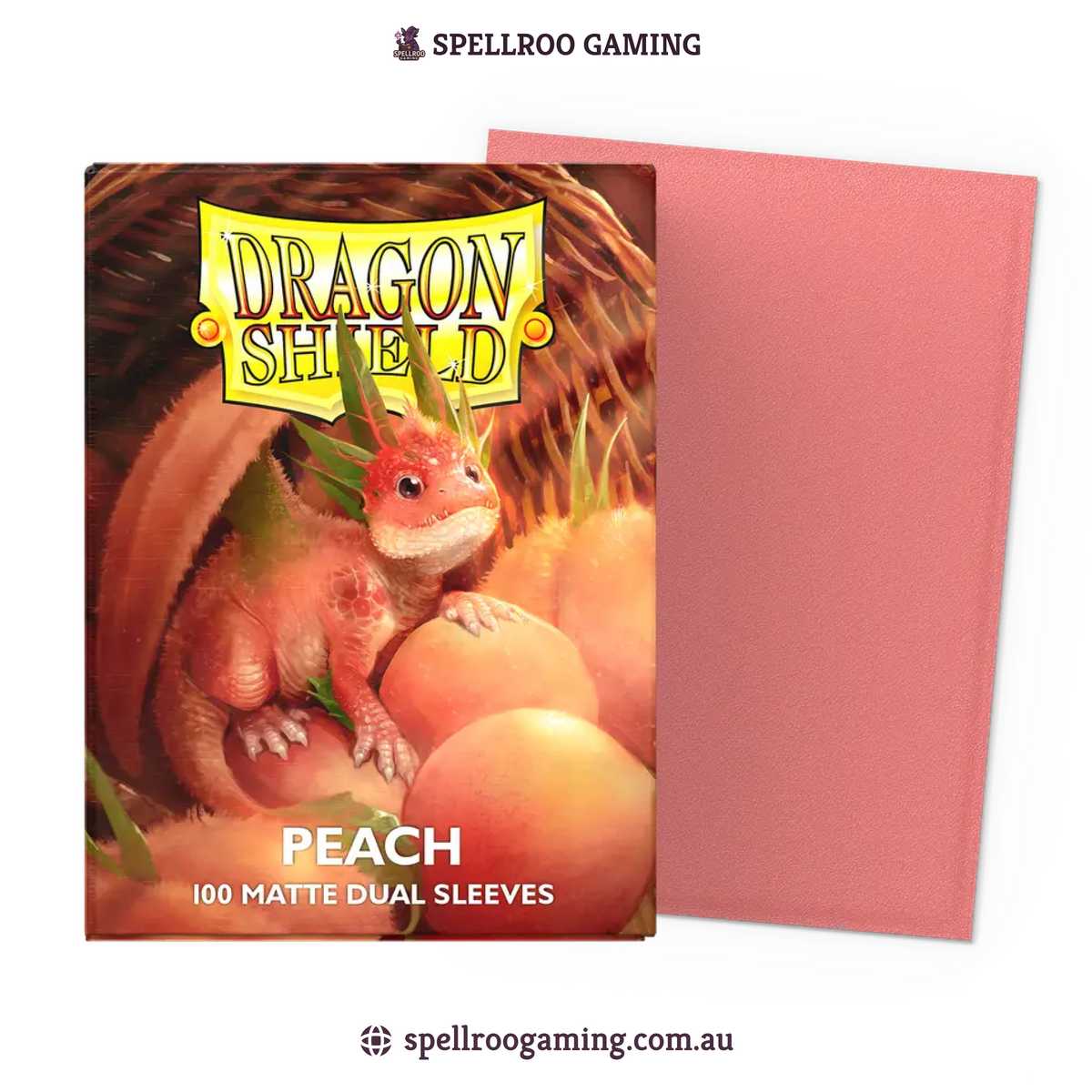 Dragon Shield: Matte Dual - Peach - Standard Size - 100 Sleeves