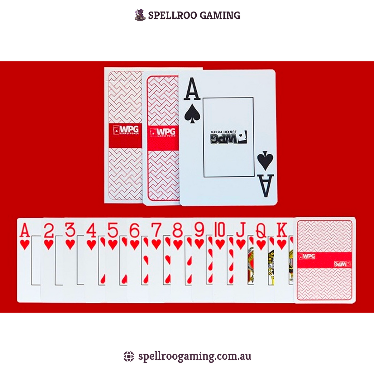 Texas Hold’em Poker Playing Cards: PVC Plastic - Waterproof - Durable Matte - WPT Tournament Edition