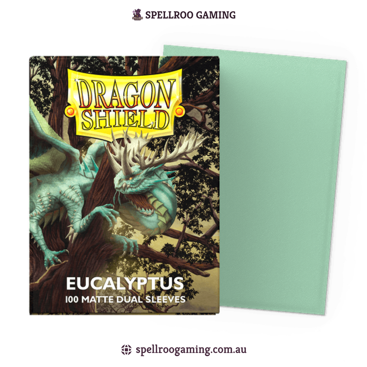 Dragon Shield: Matte Dual - Eucalyptus - Standard Size - 100 Sleeves