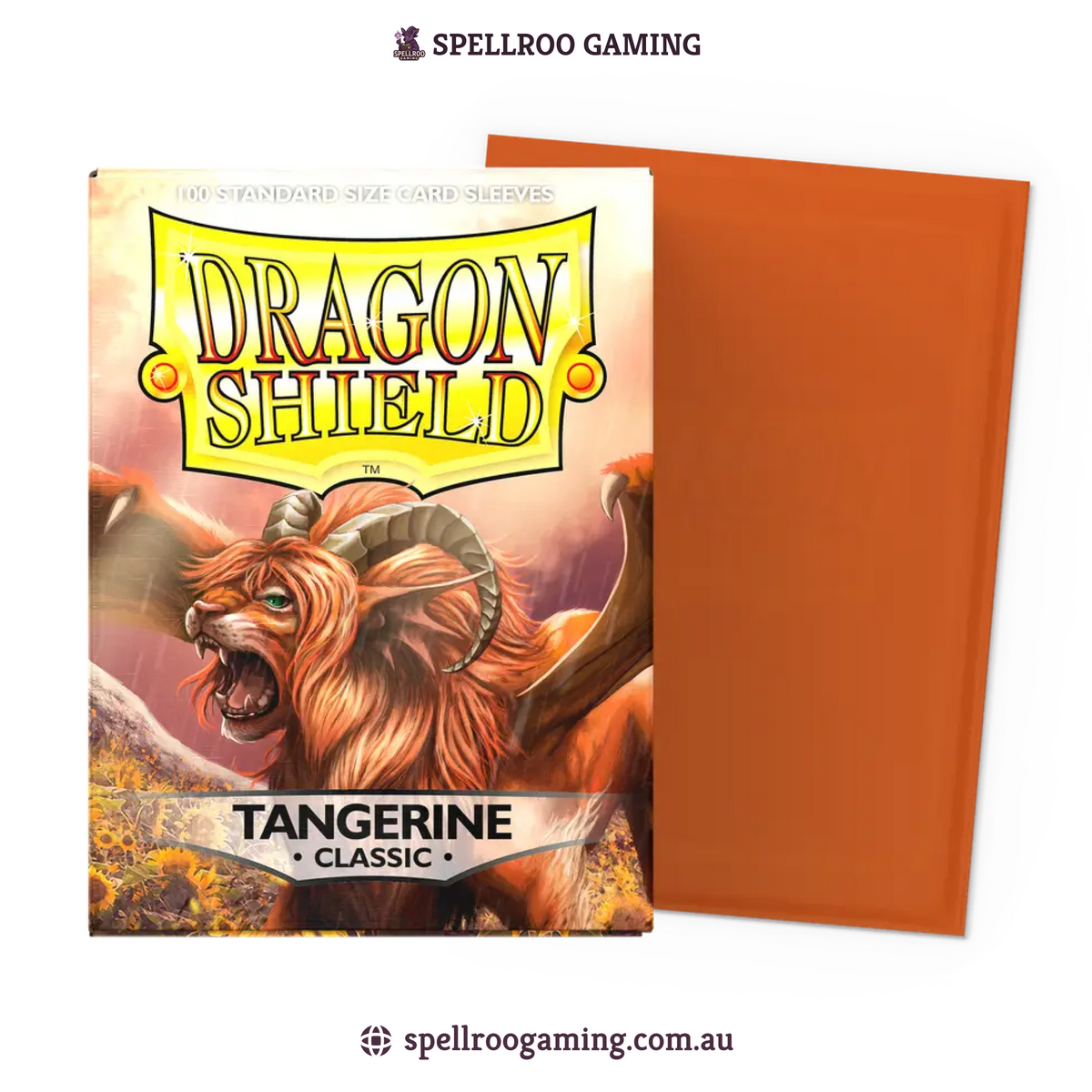 Dragon Shield: Classic - Tangerine - Standard Size - 100 Sleeves