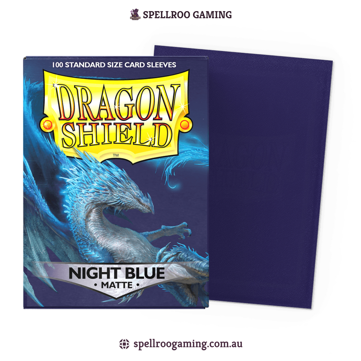 Dragon Shield: Matte - Night Blue - Standard Size - 100 Sleeves