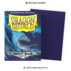 Dragon Shield: Matte - Night Blue - Standard Size - 100 Sleeves