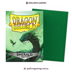 Dragon Shield: Matte - Emerald - Standard Size - 100 Sleeves