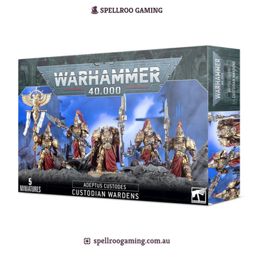 Warhammer: 40K – Adeptus Custodes - Custodian Wardens (7 Miniatures)