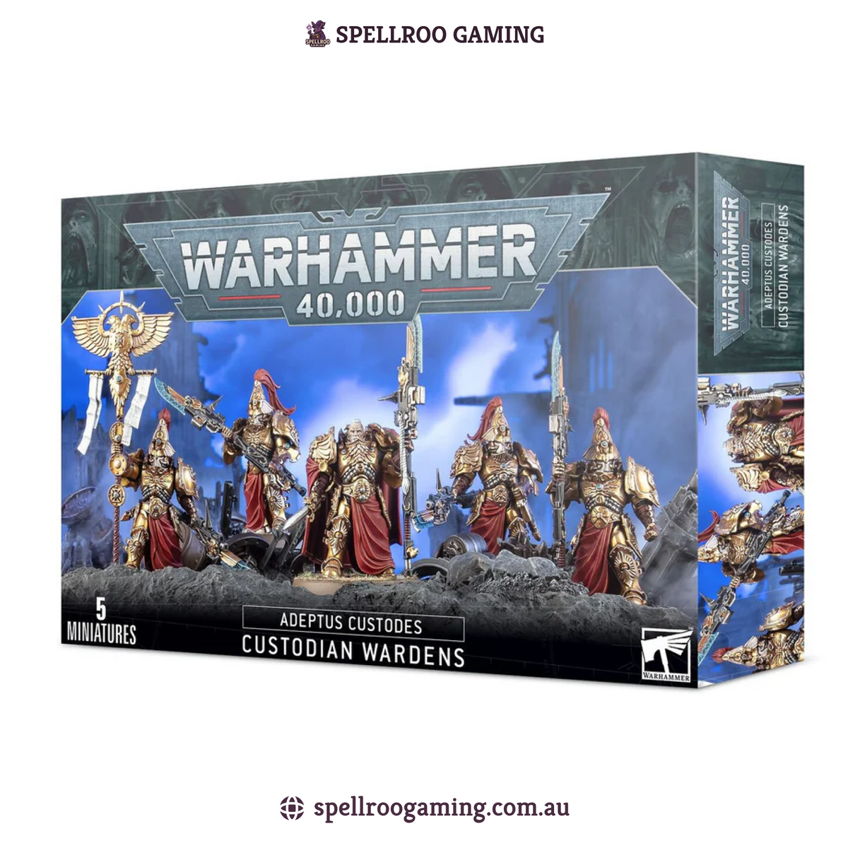 Warhammer: 40K – Adeptus Custodes - Custodian Wardens (7 Miniatures)