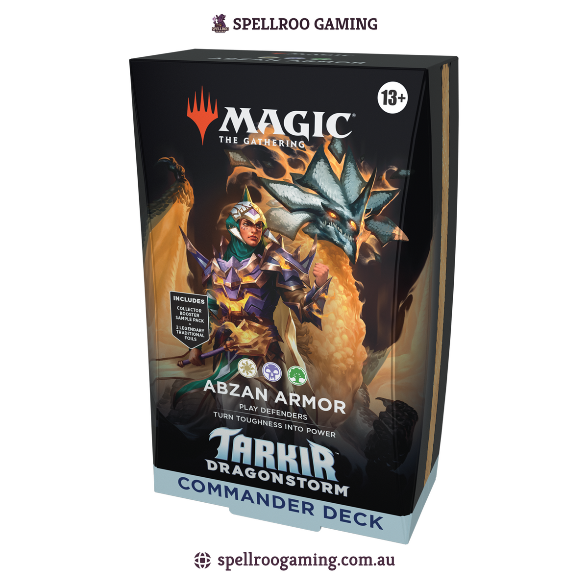 Magic: The Gathering: Tarkir: Dragonstorm - Tarkir: Dragonstorm Abzan Armor Commander Deck - English