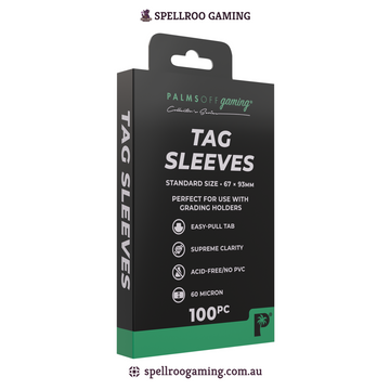 Palms Off: Tag Sleeves (100 pc) - 87 x 60mm