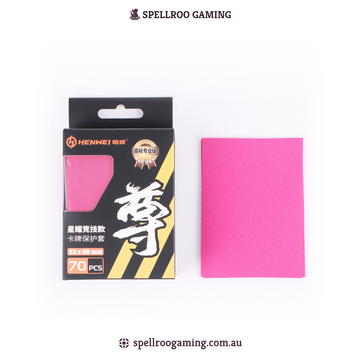 HENWEI: Colored Sparkle Matte Card Sleeves 63×90mm – Japanese Size for TCG – 70pcs Pack