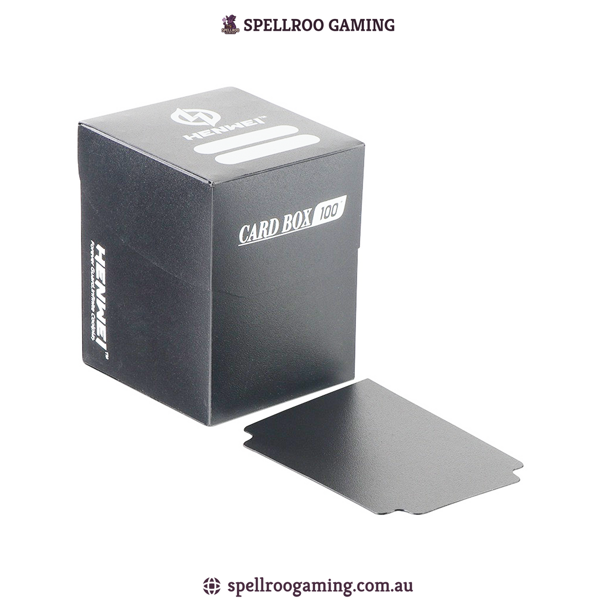 HENWEI: Plastic Horizontal Deck Box – Fits 100+ TCG Cards (MTG, Pokémon, Yu-Gi-Oh!, Lorcana)