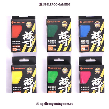 HENWEI: Colored Sparkle Matte Card Sleeves 63×90mm – Japanese Size for TCG – 70pcs Pack
