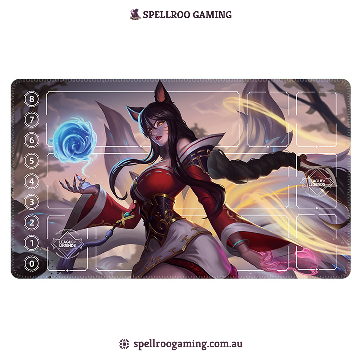 Riftbound: League of Legends TCG: Single Playmat (3mm) – Ahri 9 – English