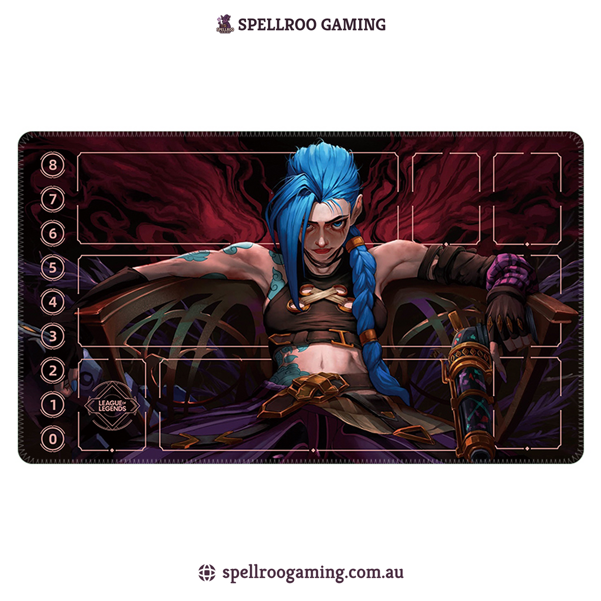 Riftbound: League of Legends TCG: Single Playmat (3mm) – Jinx 11 – English