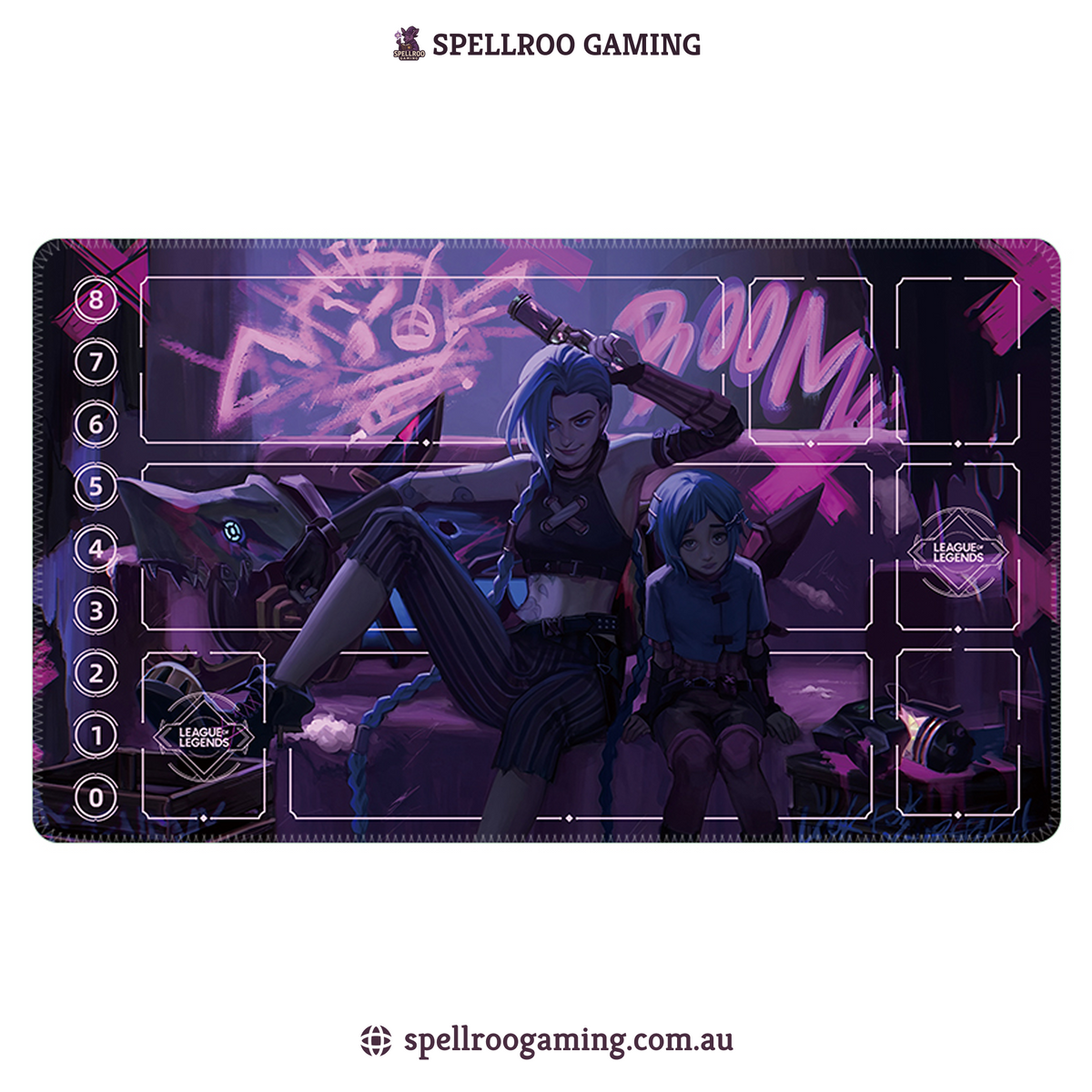 Riftbound: League of Legends TCG: Single Playmat (3mm) – Jinx 12 – English