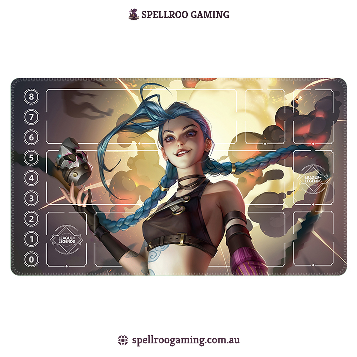 Riftbound: League of Legends TCG: Single Playmat (3mm) – Jinx 14 – English