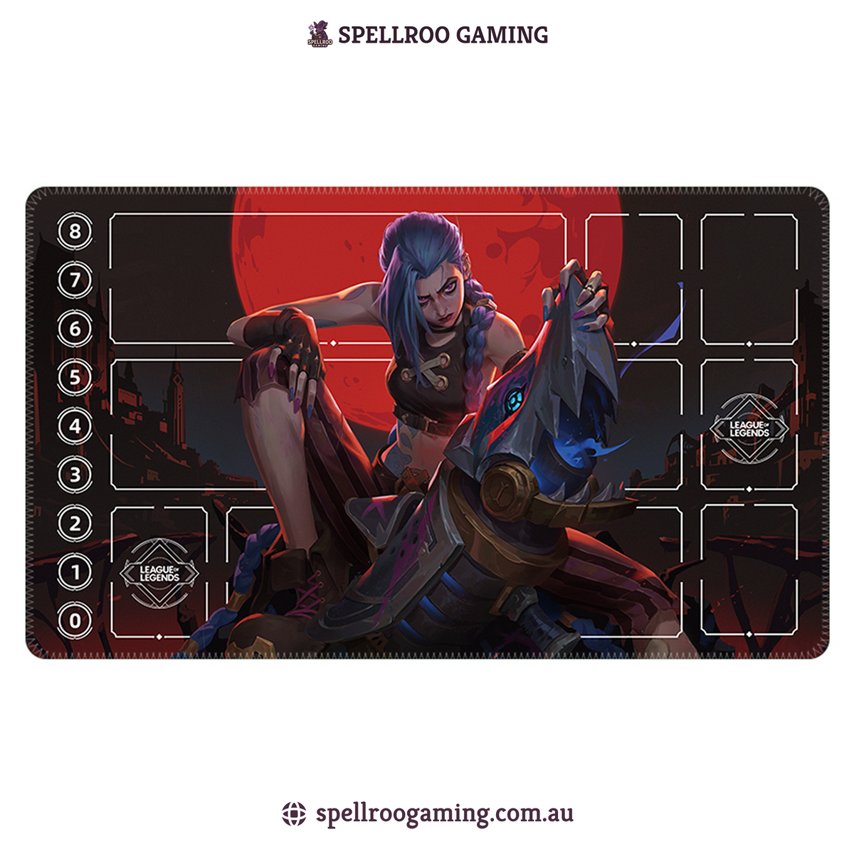 Riftbound: League of Legends TCG: Single Playmat (3mm) – Jinx 10 – English