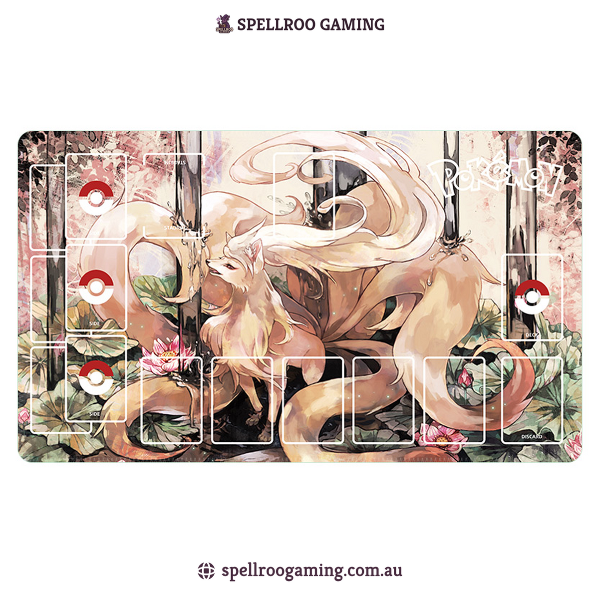 Pokemon TCG: Single Playmat (3mm) – Ninetales 1 – English