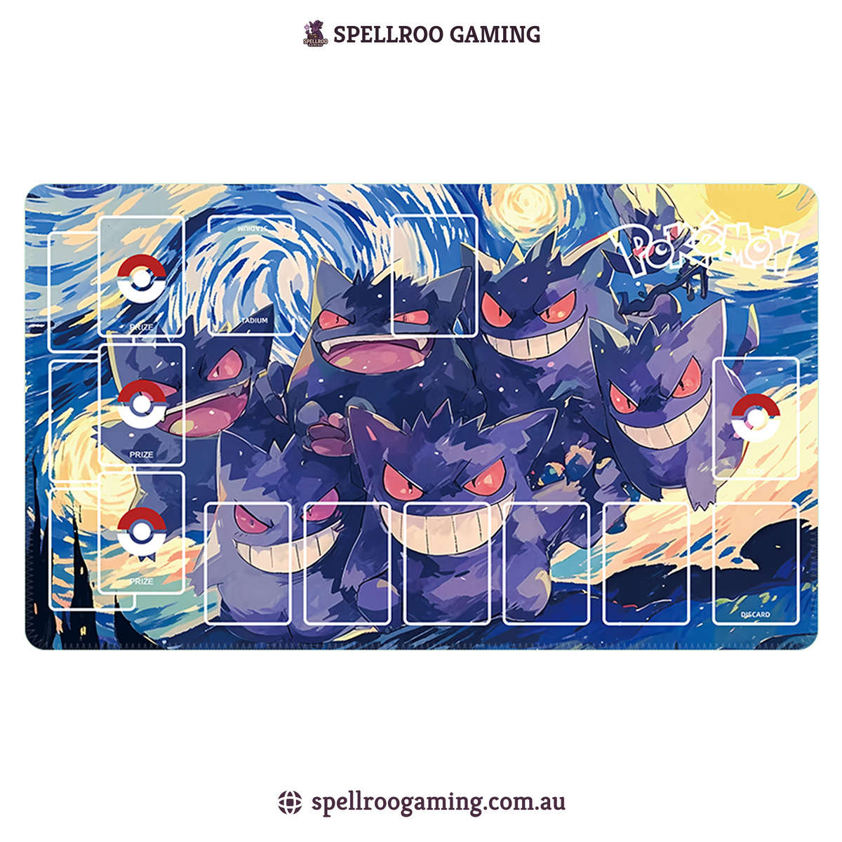Pokemon TCG: Single Playmat (3mm) – Gengar 1 – English