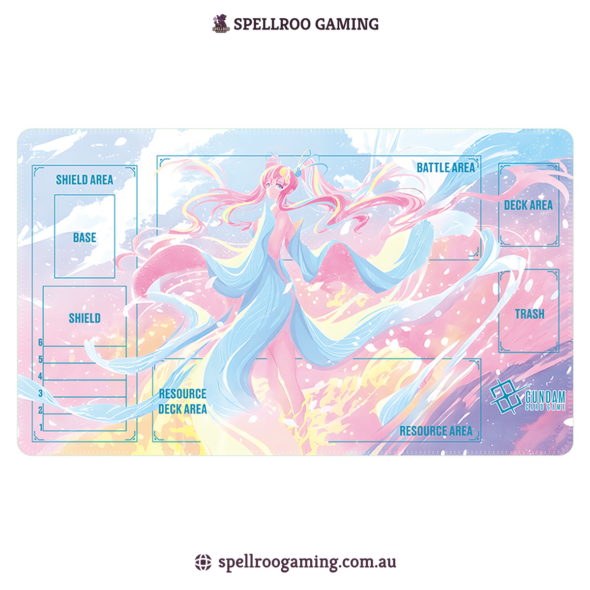Gundam TCG Card Game: Single Playmat (3mm) - Lacus Clyne 1 – English