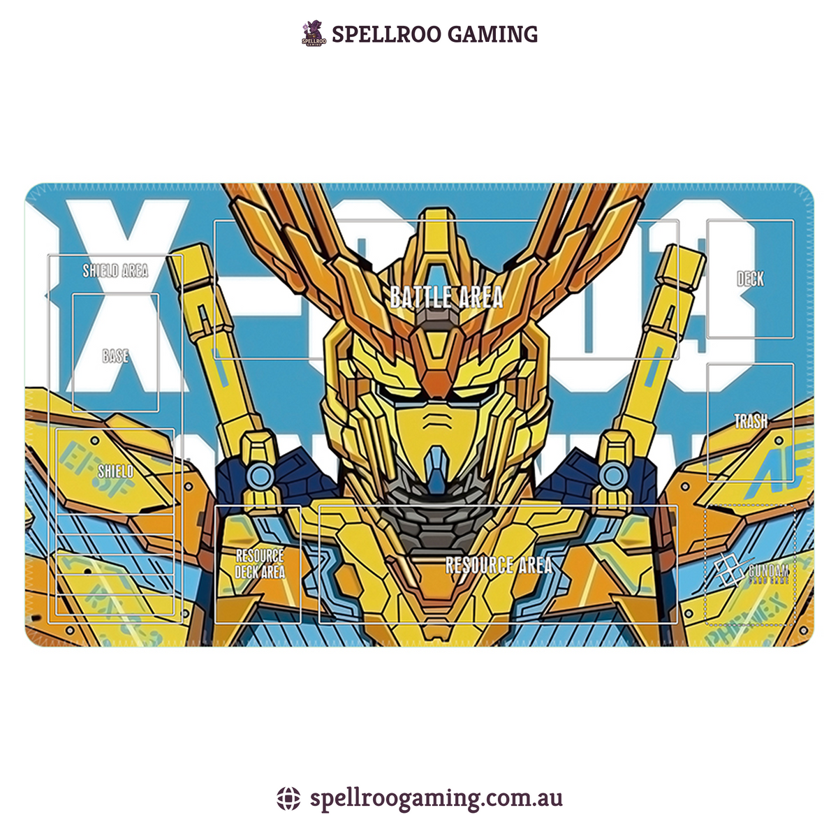 Gundam TCG Card Game: Single Playmat (3mm) - RX-0 Unicorn 1 – English