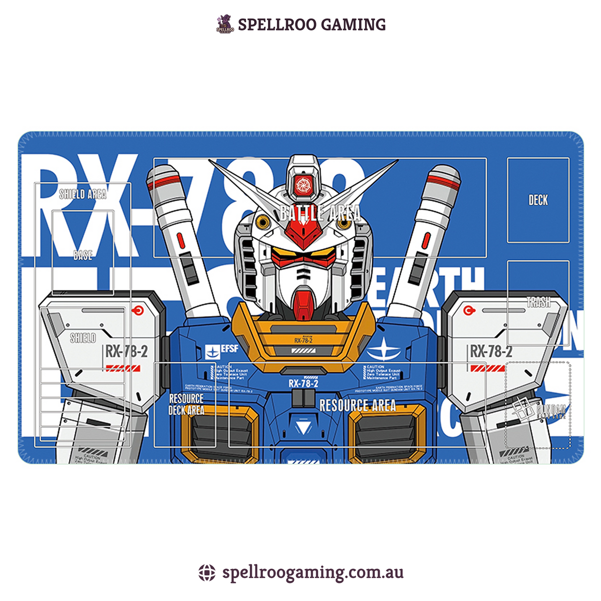 Gundam TCG Card Game: Single Playmat (3mm) - RX-78-2 2 – English