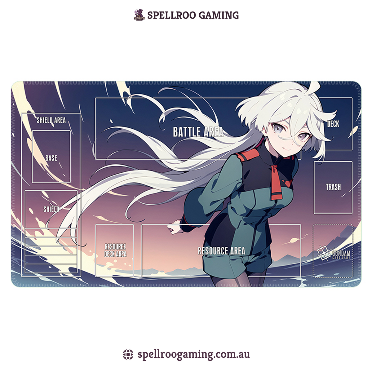 Gundam TCG Card Game: Single Playmat (3mm) - Miorine Rembran 1 – English