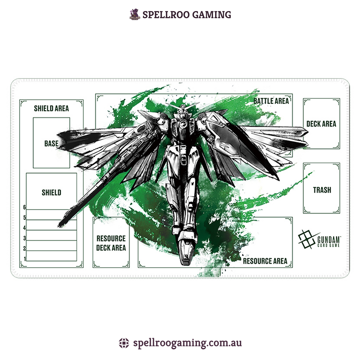 Gundam TCG Card Game: Single Playmat (3mm) - Wing 1 – English