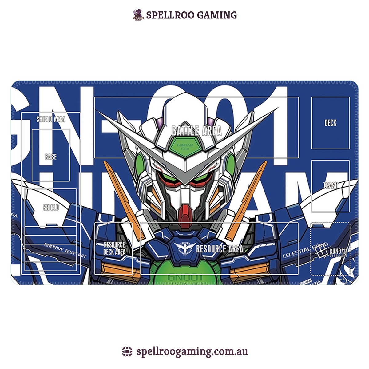 Gundam TCG Card Game: Single Playmat (3mm) - GN-001 2 – English