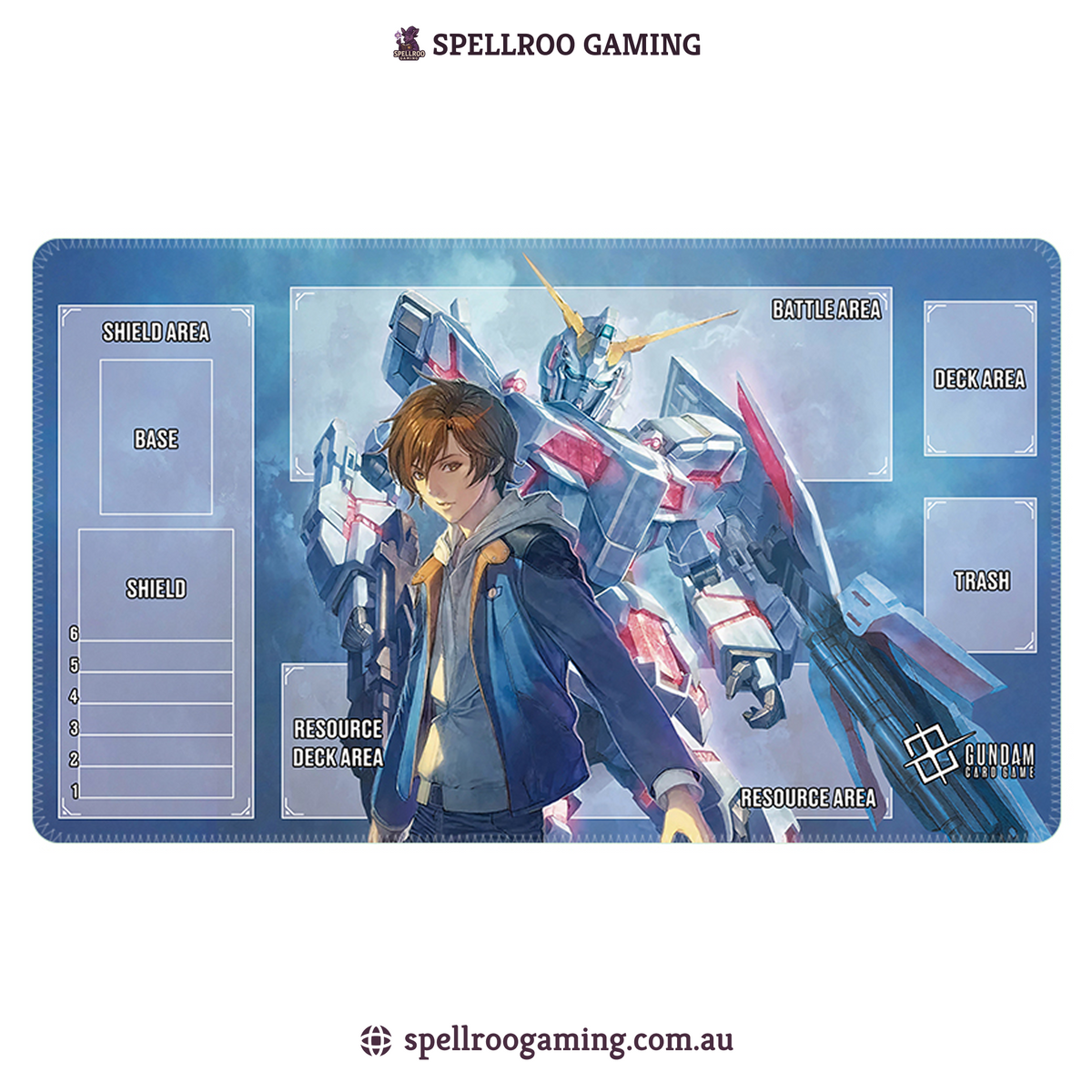 Gundam TCG Card Game: Single Playmat (3mm) - RX-0 Unicorn 2 – English