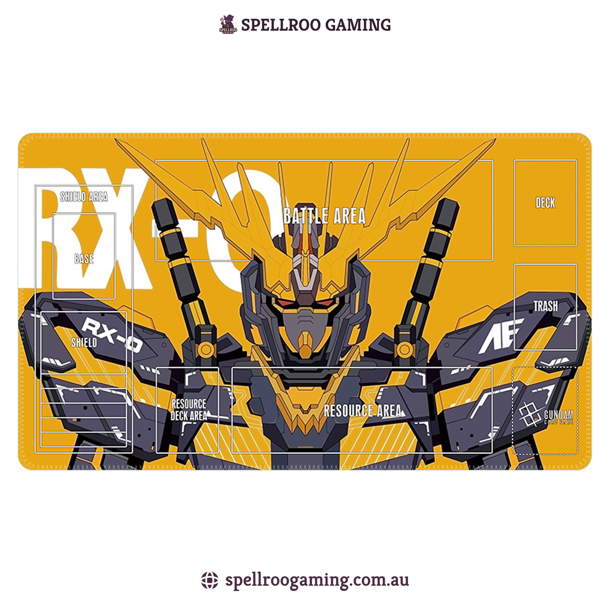 Gundam TCG Card Game: Single Playmat (3mm) - RX-0 Unicorn 1 – English