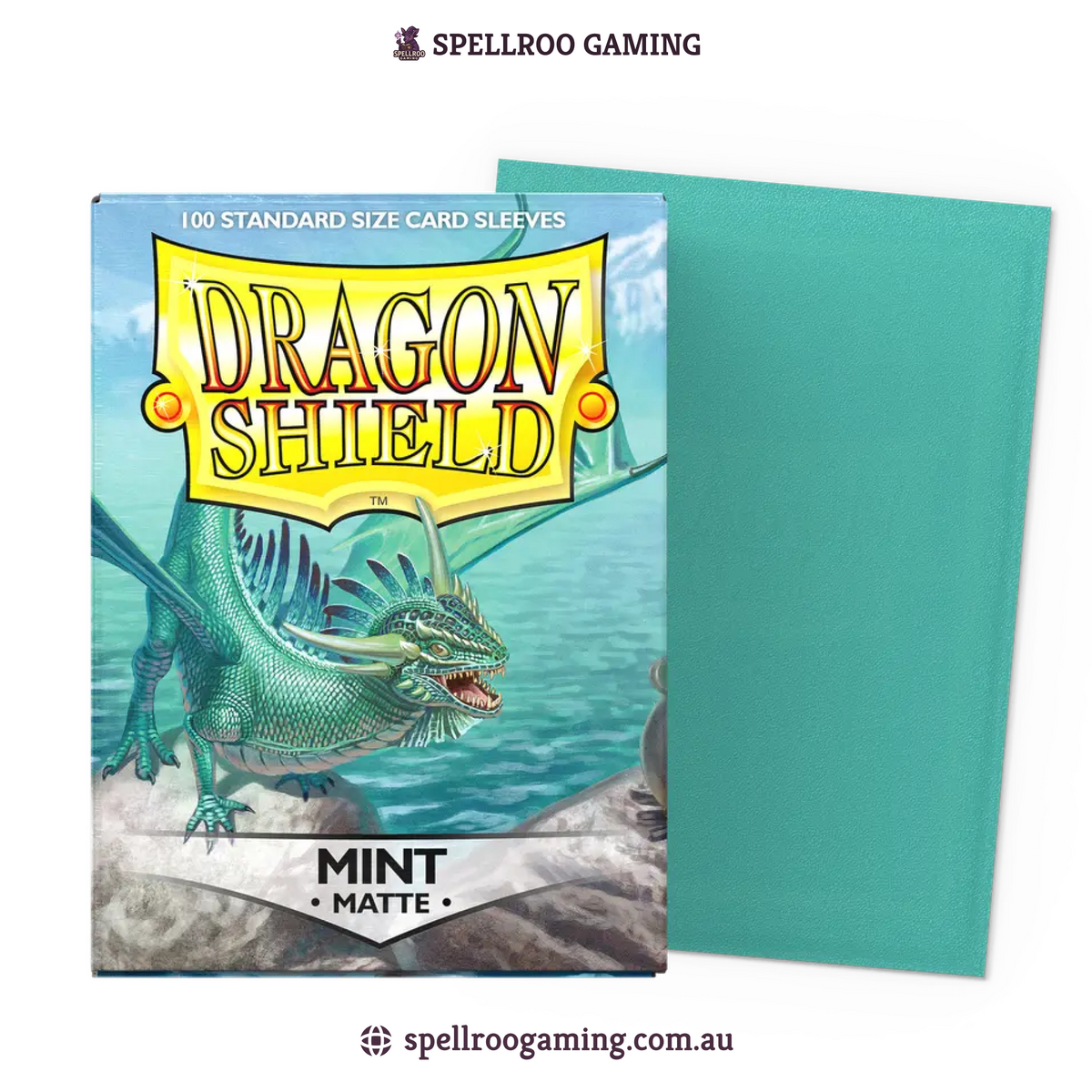 Dragon Shield: Matte - Mint - Standard Size - 100 Sleeves