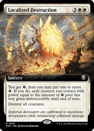Localized Destruction (Extended Art) (Ripple Foil) (M3C-041) - Modern Horizons 3 Commander Foil