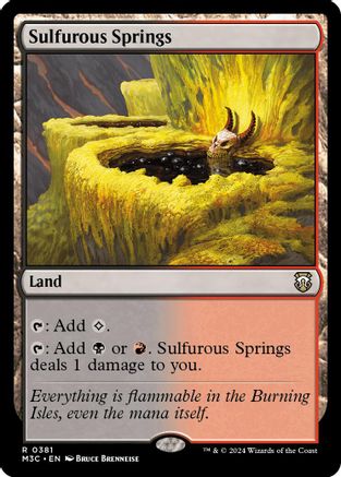 Sulfurous Springs (Ripple Foil) (M3C-381) - Modern Horizons 3 Commander Foil