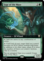 Sage of the Maze (Extended Art) (Ripple Foil) (M3C-067) - Modern Horizons 3 Commander Foil