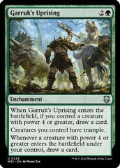 Garruk's Uprising (Ripple Foil) (M3C-229) - Modern Horizons 3 Commander Foil