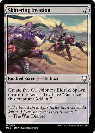 Skittering Invasion (Ripple Foil) (M3C-159) - Modern Horizons 3 Commander Foil