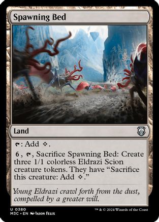 Spawning Bed (Ripple Foil) (M3C-380) - Modern Horizons 3 Commander Foil