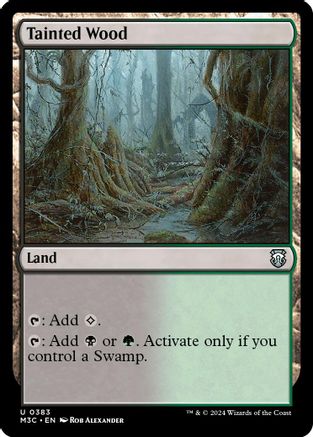 Tainted Wood (Ripple Foil) (M3C-383) - Modern Horizons 3 Commander Foil