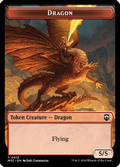 Dragon // Shapeshifter (0008) Double-Sided Token (M3C-12 // 8) - Modern Horizons 3 Commander