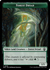 Forest Dryad // Emblem - Vivien Reid Double-Sided Token (M3C-19 // 28) - Modern Horizons 3 Commander