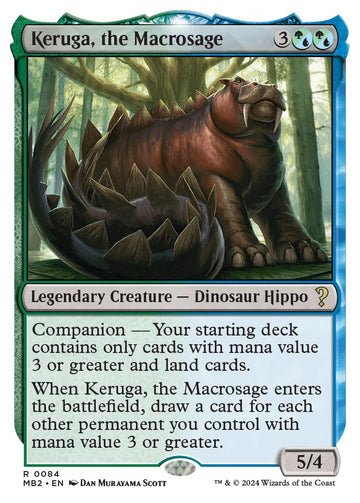 Keruga, the Macrosage (White Border)