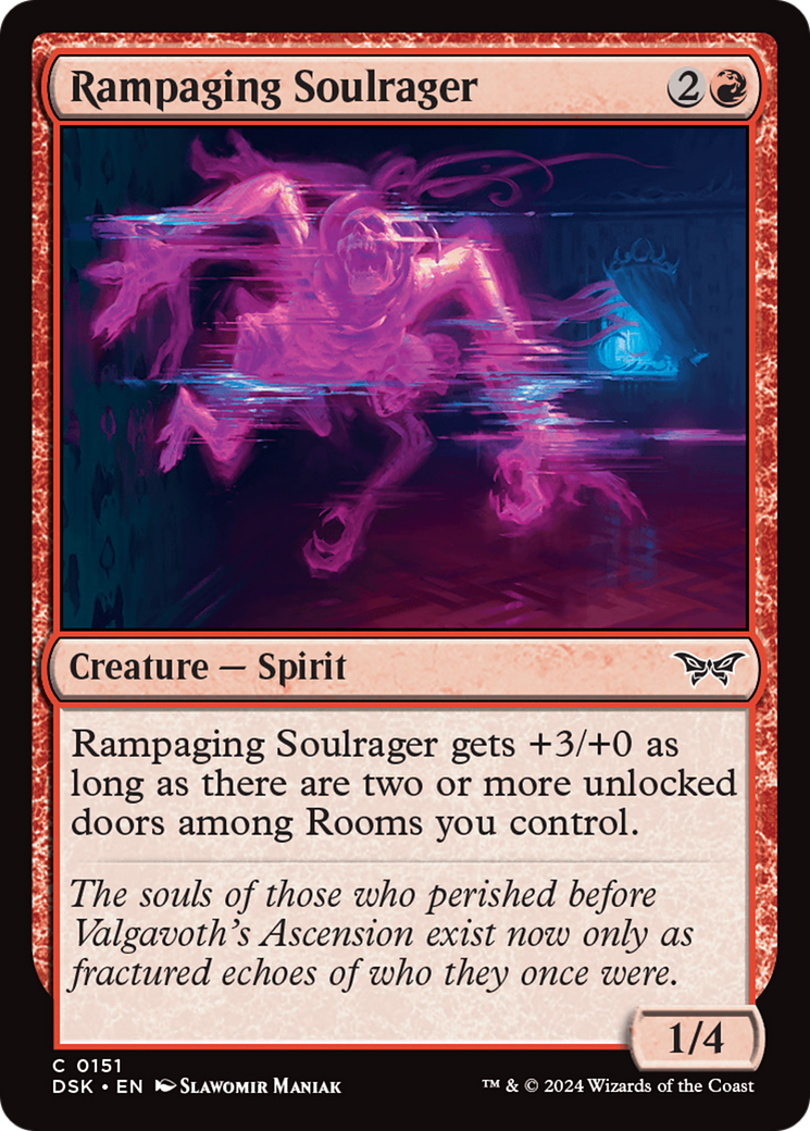 Rampaging Soulrager (DSK-151) - Duskmourn: House of Horror Foil