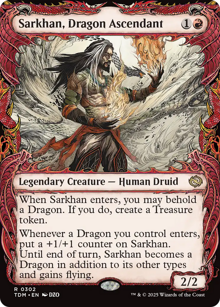 Sarkhan, Dragon Ascendant (0302) (Showcase) (TDM-302) - Tarkir: Dragonstorm: (Showcase)