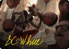 The Jolly Balloon Man Art Card (Gold-Stamped Signature) (ASDSK-018) - Art Series: Duskmourn: House of Horror