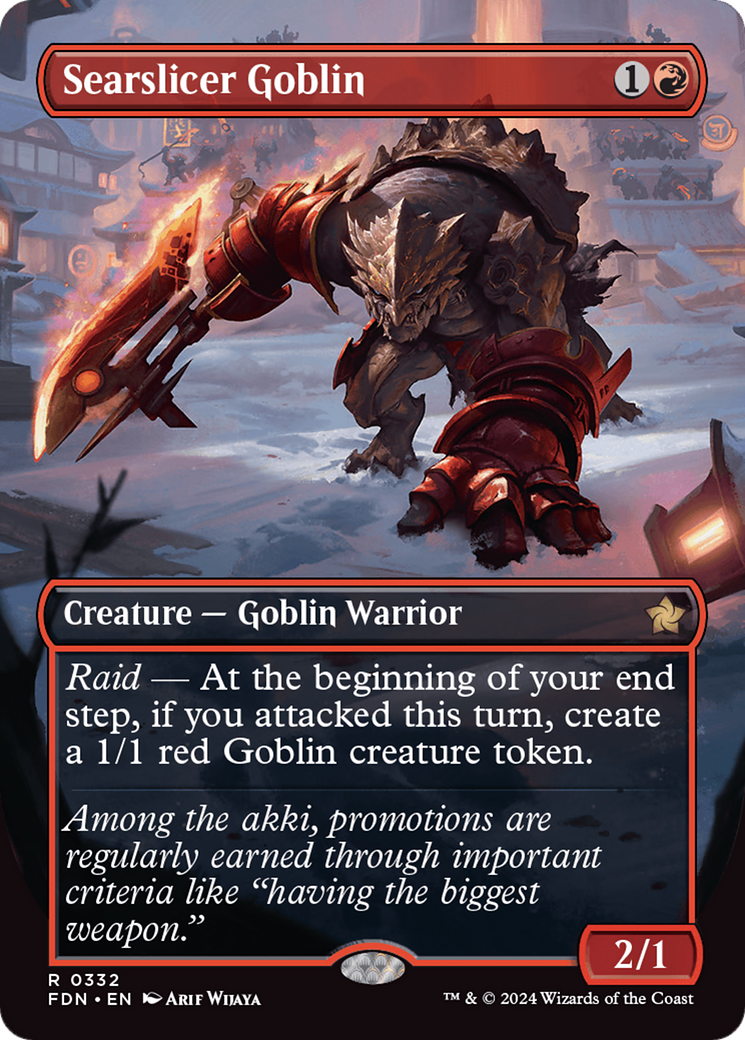 Searslicer Goblin (Borderless) (FDN-332) - Foundations